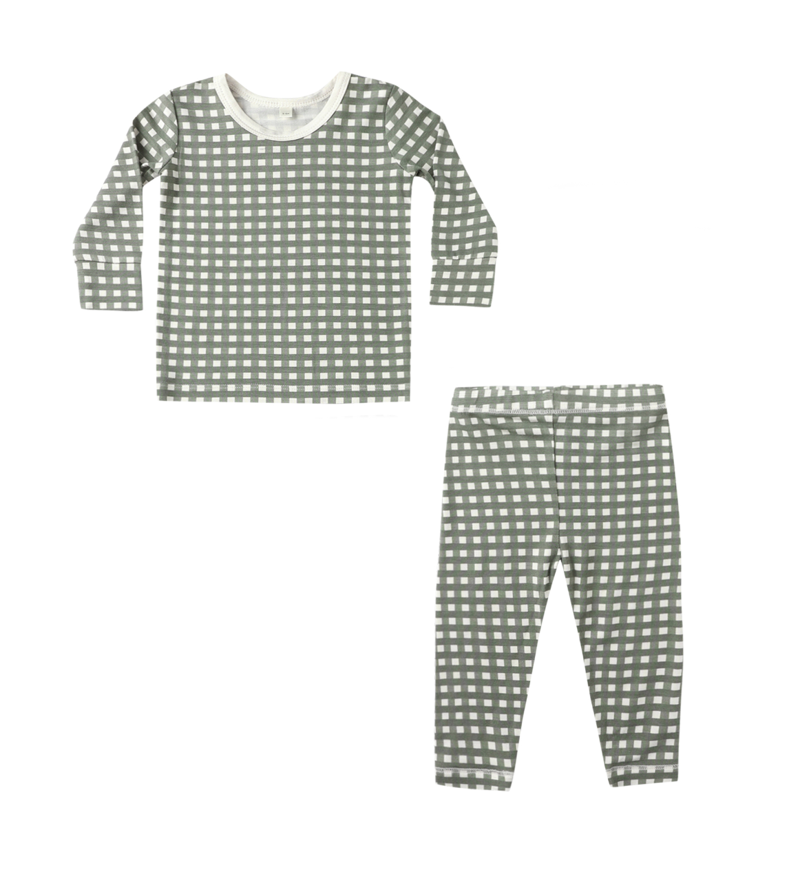 BAMBOO PAJAMA SET || FOREST CHECK
