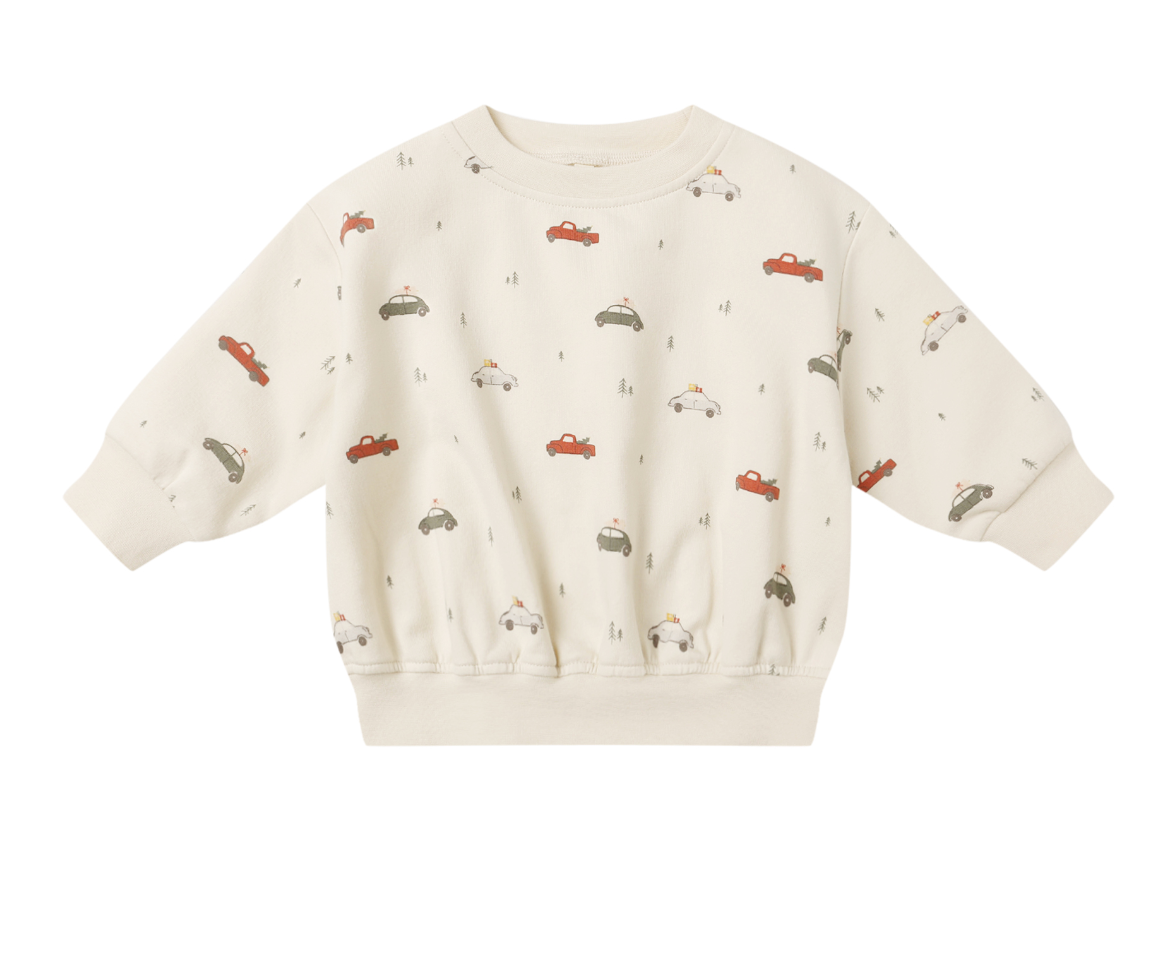 RELAXED FLEECE SWEATSHIRT || CARS