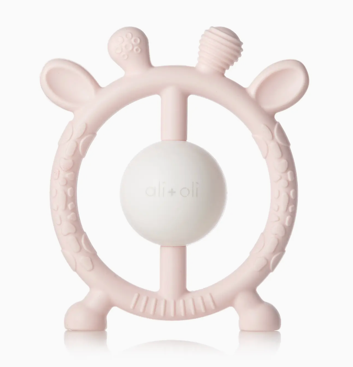Giraffe Teether & Rattle Food-Grade Silicone Toy
