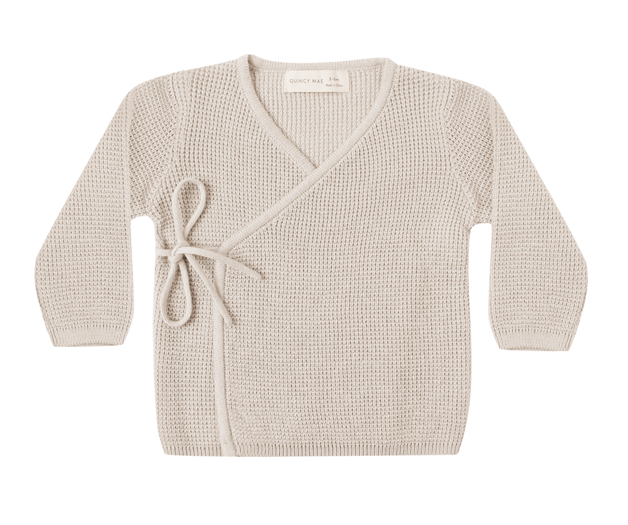 KNIT WRAP TOP OAT