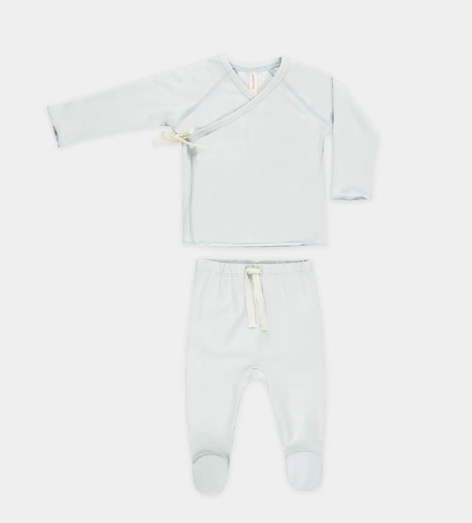 Wrap Top + Footie Set