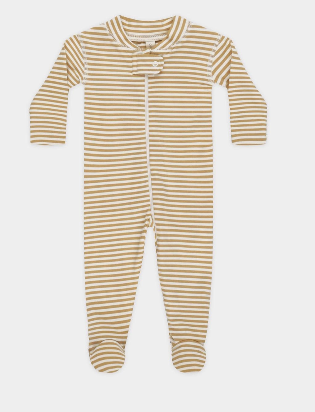 Zip Longsleeve Sleeper Footie Honey Stripe