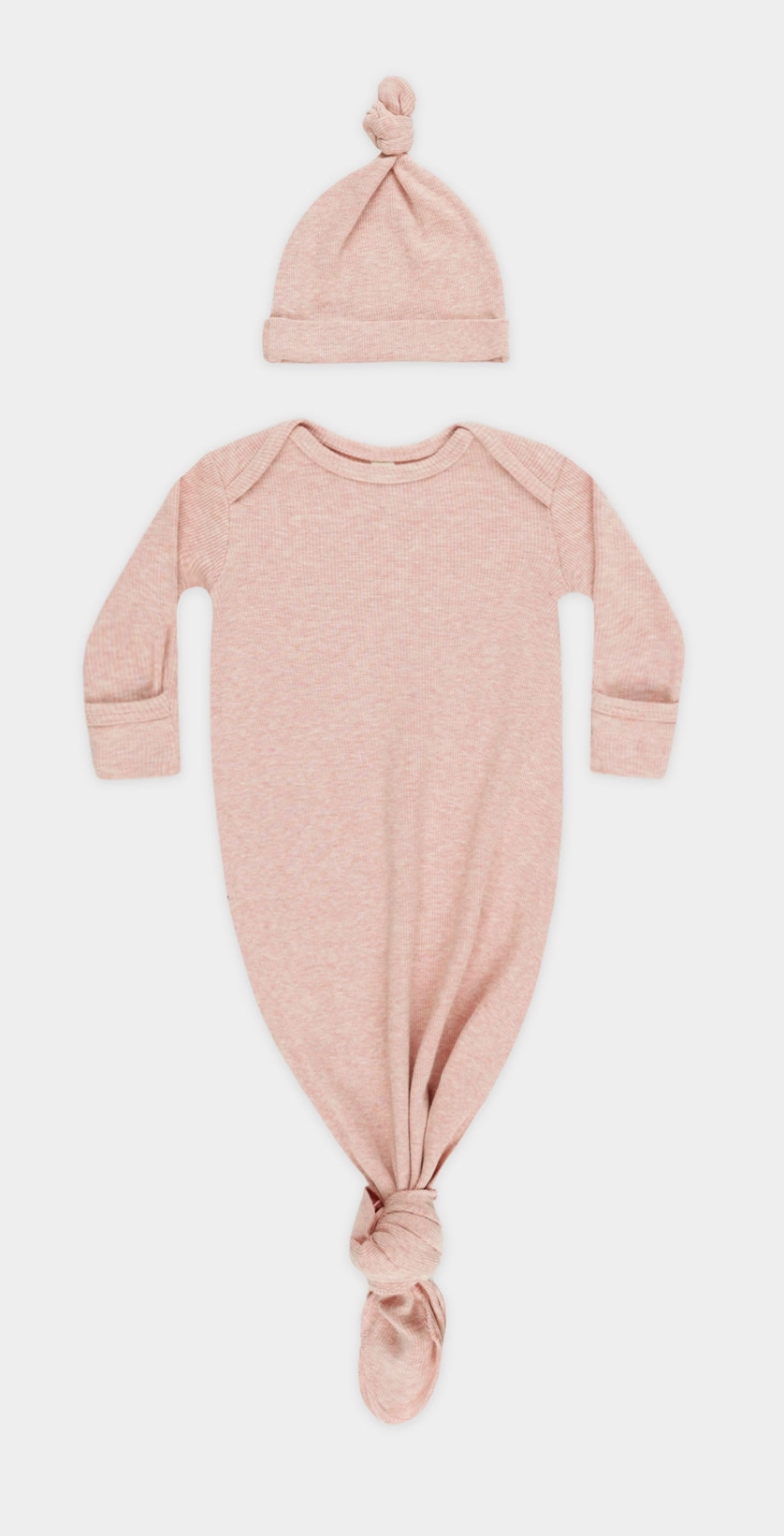 Knotted Baby Gown + Hat