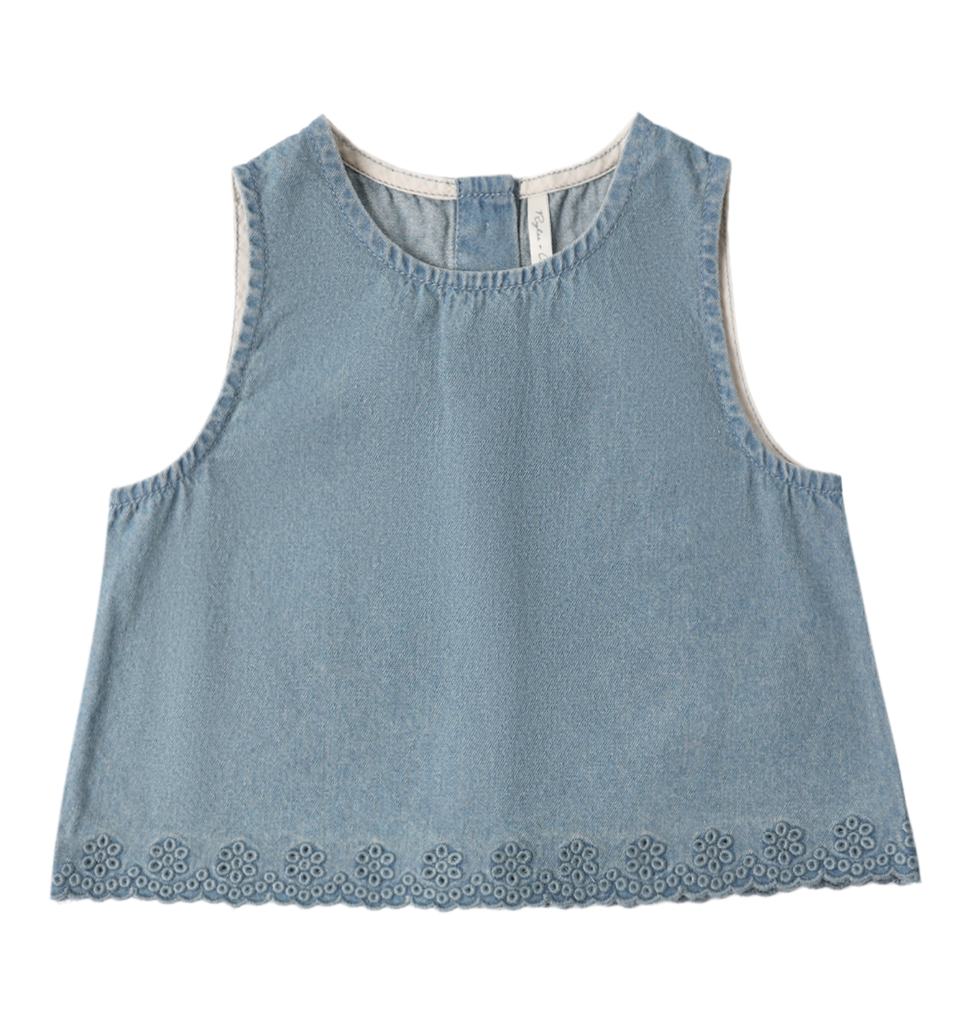 AARON TOP WASHED BLUE