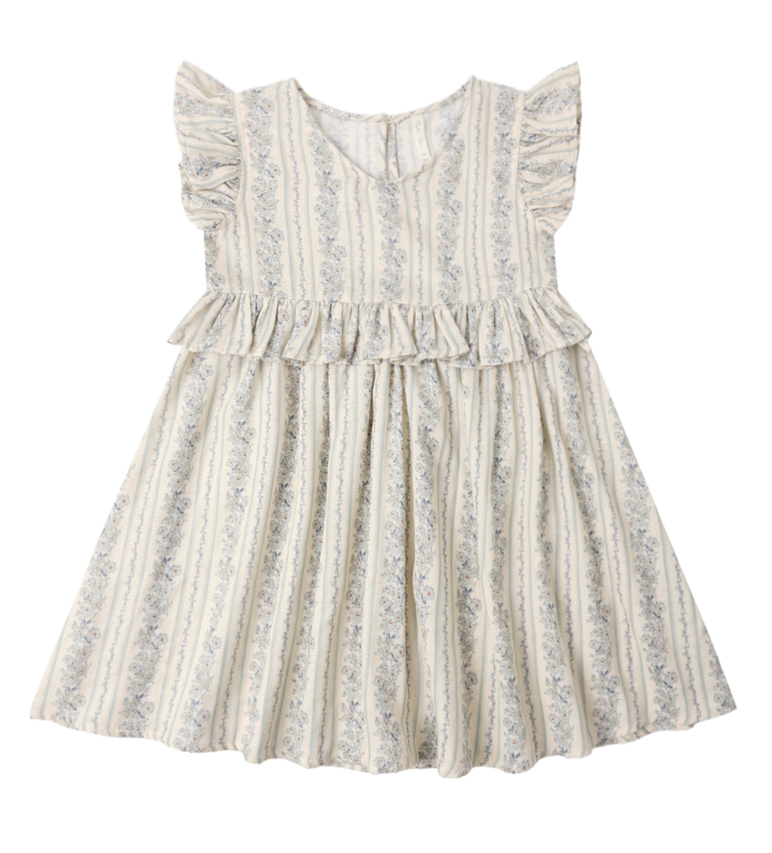 BRIELLE DRESS BLUE FLORAL