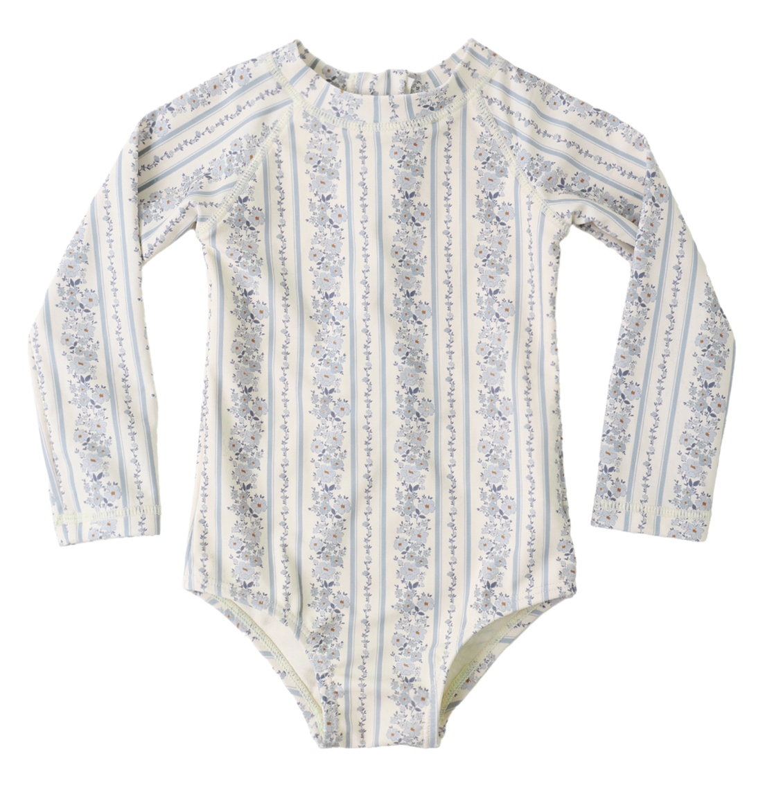 DELPHINE RASHGUARD ONE-PIECE BLUE FLORAL