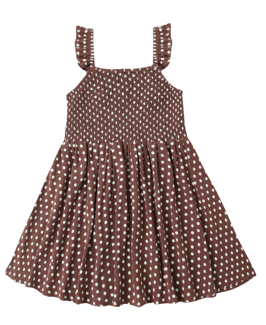 LAINEY DRESS CHOCOLATE POLKA DOT