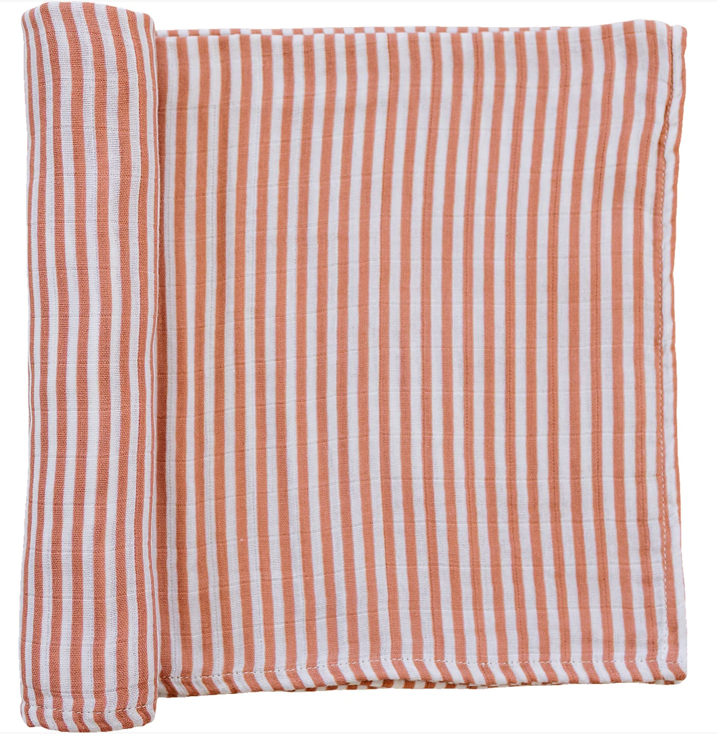 Pink Stripes Muslin Swaddle Blanket