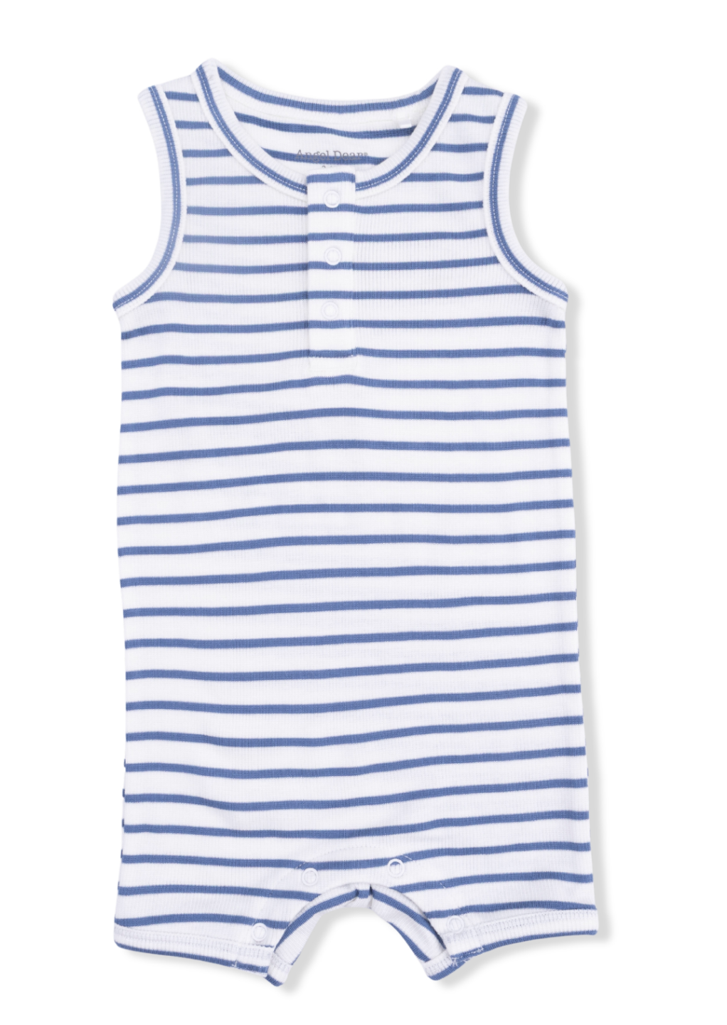 Navy Stripe - Henley Shortie Romper