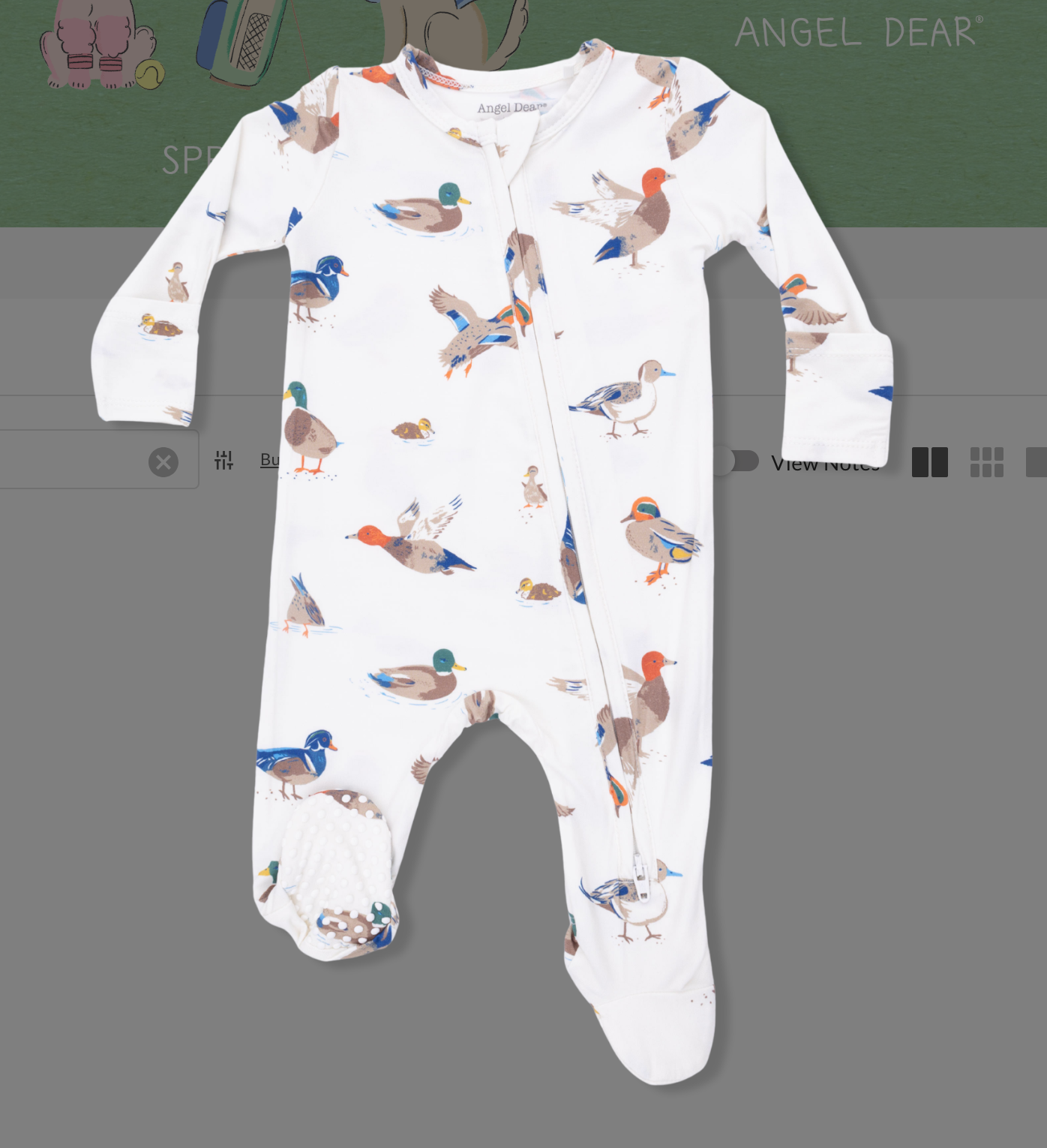 Ducks - 2 Way Zipper Footie