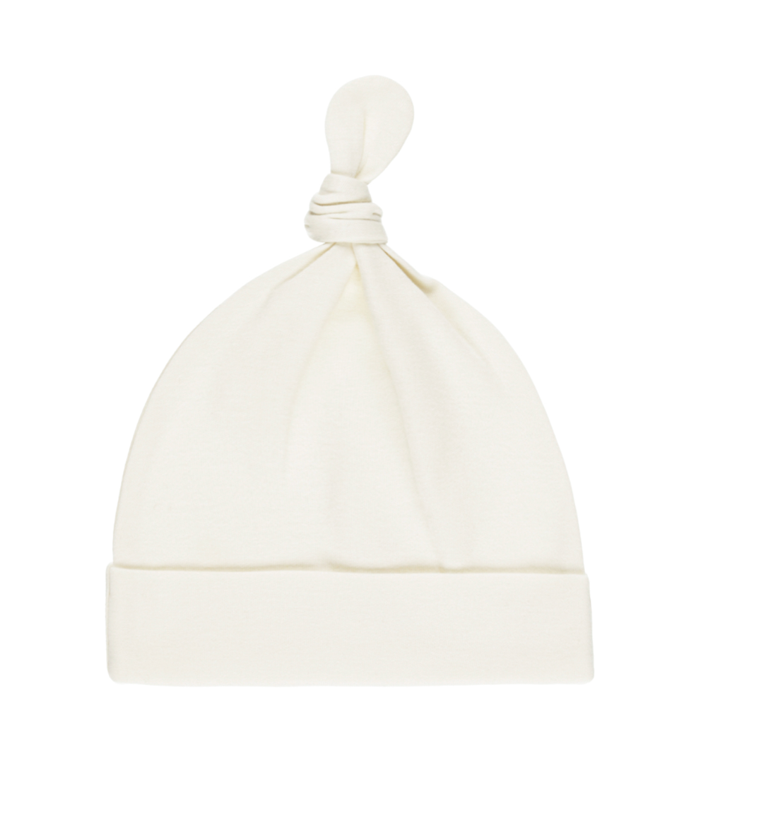 KNOTTED BABY HAT NATURAL
