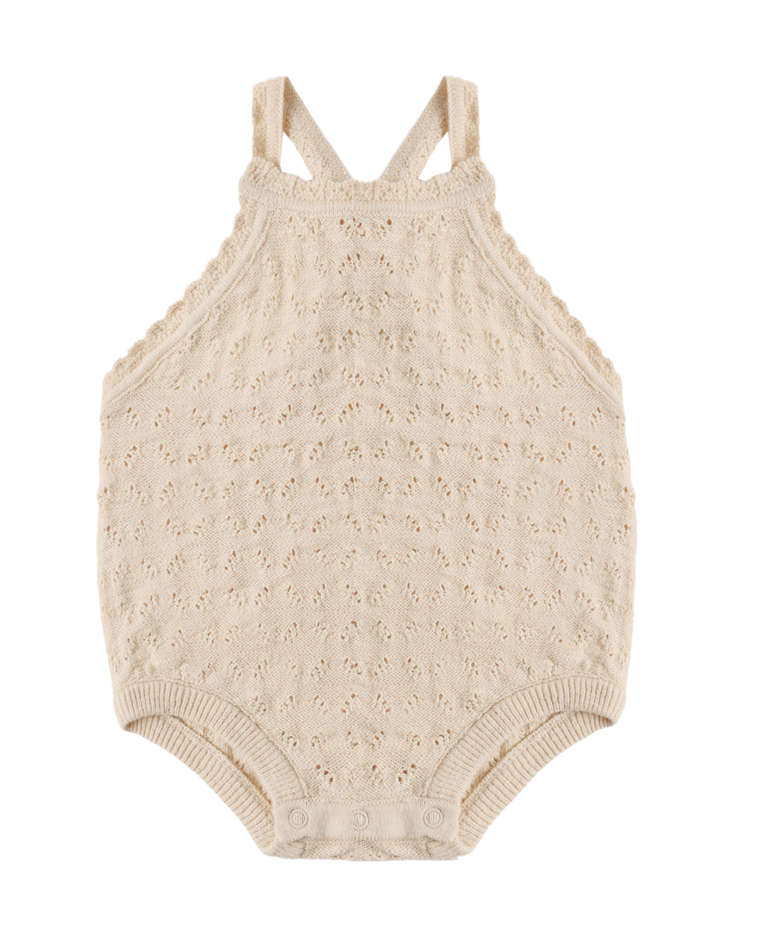 ANNIE KNIT ROMPER ECRU