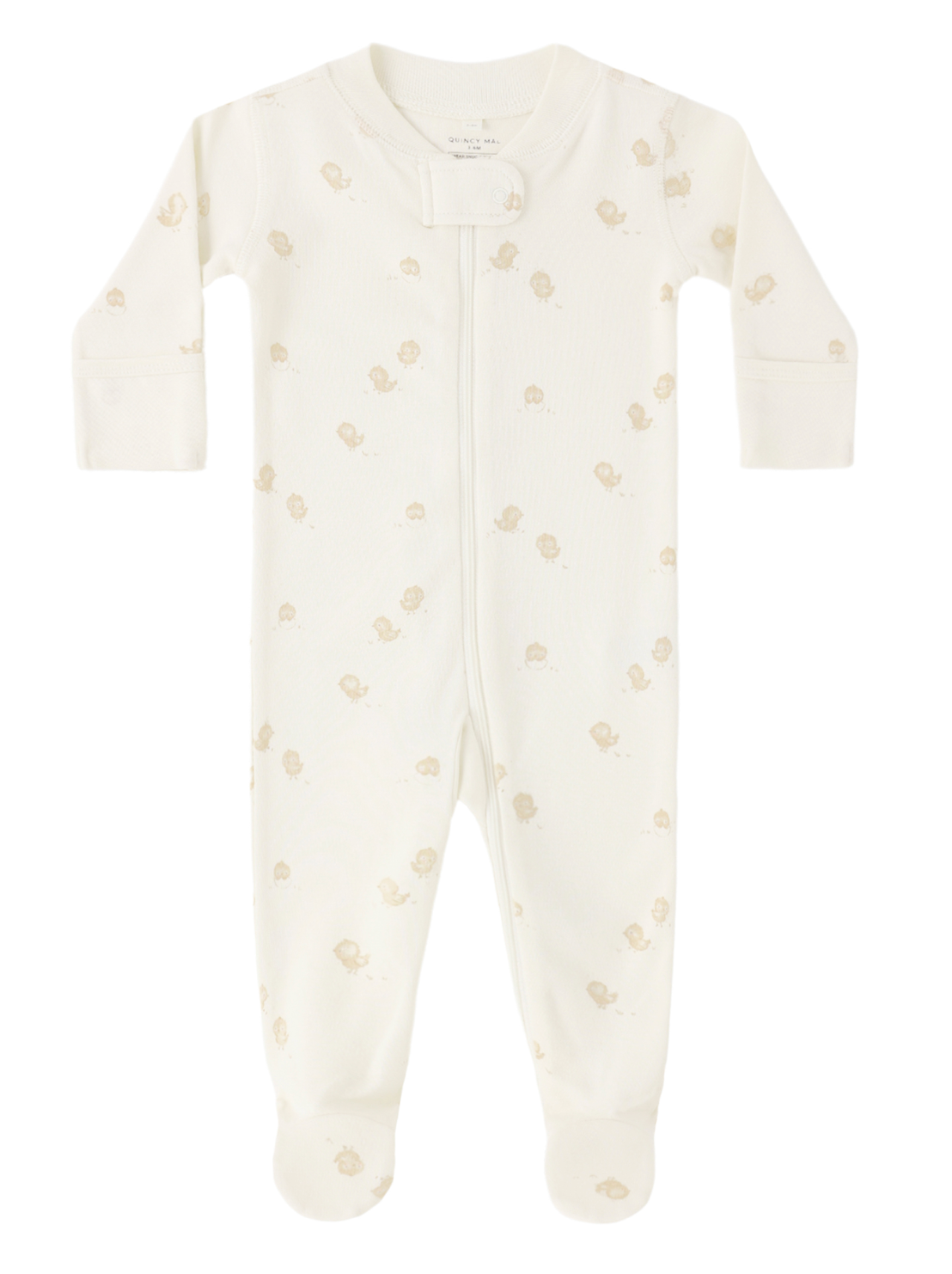 ZIP LONG SLEEVE SLEEPER FOOTIE CHICKS
