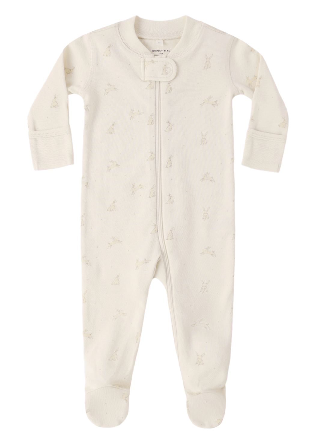 ZIP LONG SLEEVE SLEEPER FOOTIE BUNNIES