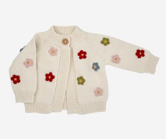 Cotton Flower Cardigan
