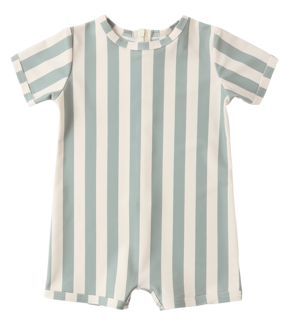 SHORTY ONE-PIECE GREEN STRIPE