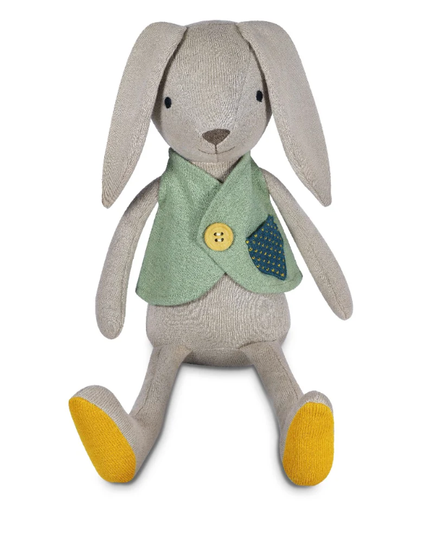 Organic Knit Bunny Pal- Luca