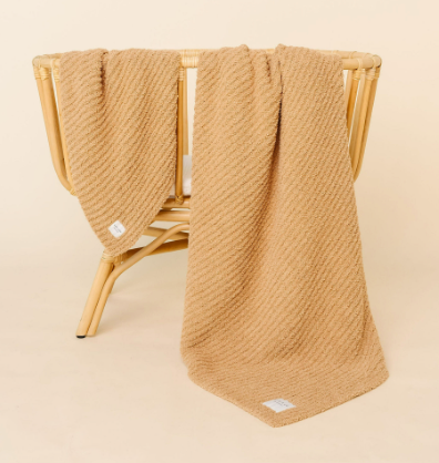 Chenille Blanket - Tan