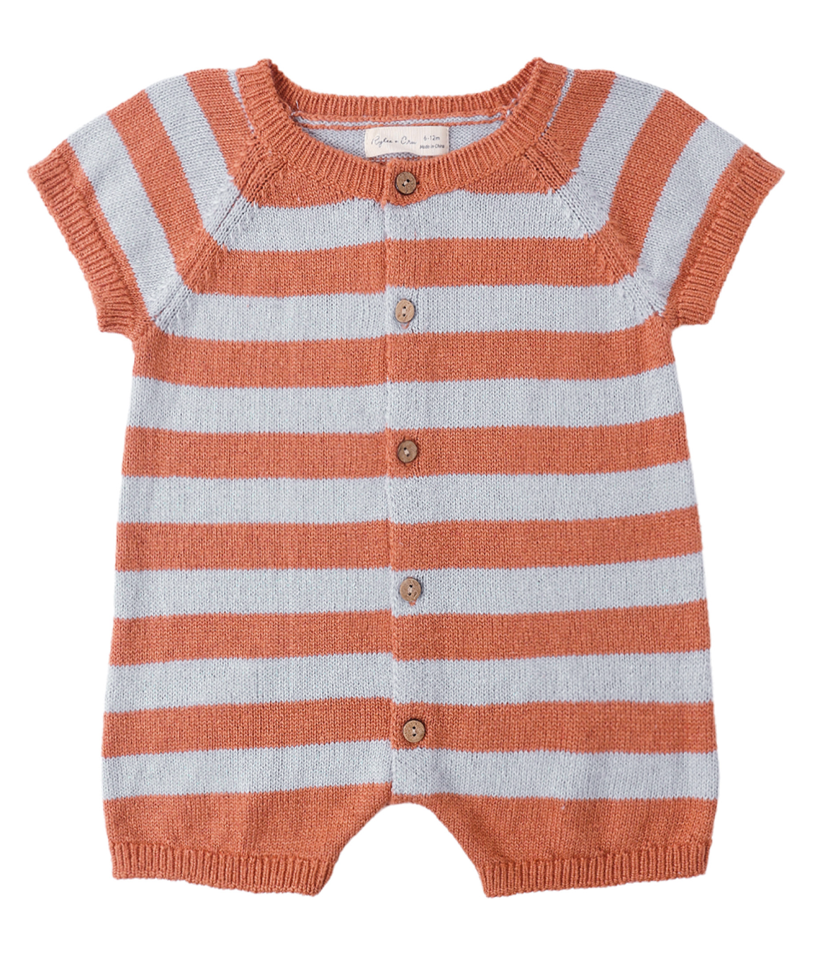 LIAM KNIT ROMPER AMERICANA STRIPE
