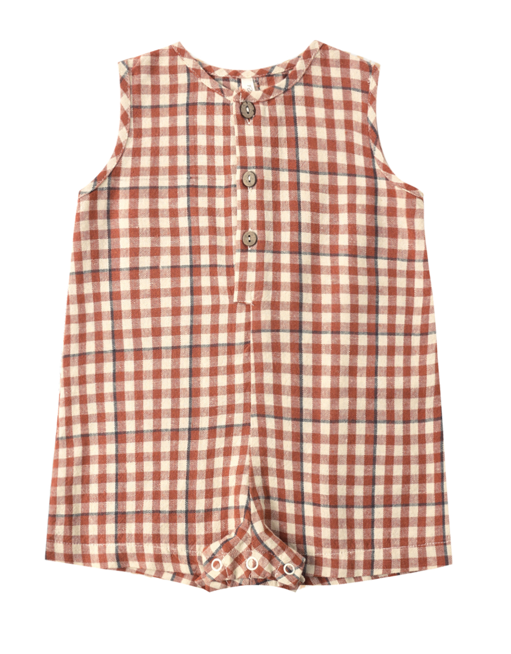 MAVRICK ROMPER POPPY GINGHAM