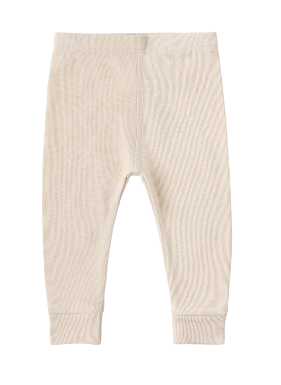 RIBBED LEGGING ECRU