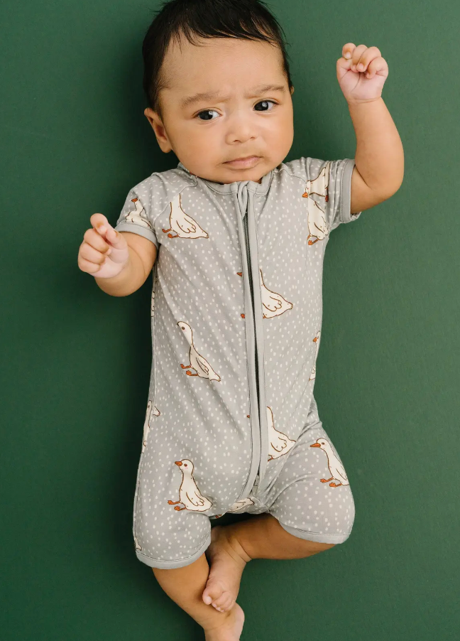 Classic Goose Bamboo Short Romper
