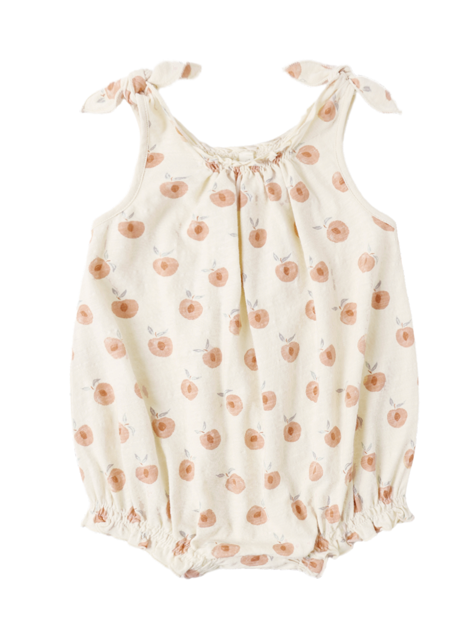 SHOULDER TIE BUBBLE PEACHES