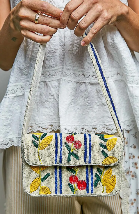 FRUIT BEADED PURSE