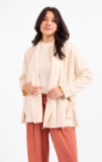 ALESSIA SHAWL COLLAR OPEN COAT