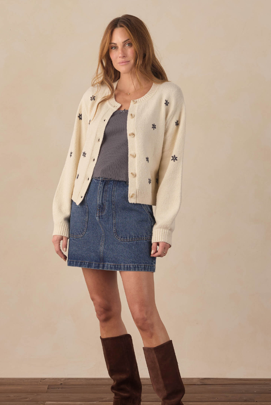 WOMEN'S TENNESSEE MINI SKIRT INDIGO