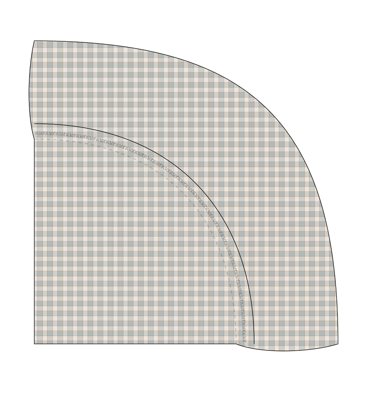 WOVEN CRIB SHEET BLUE GINGHAM