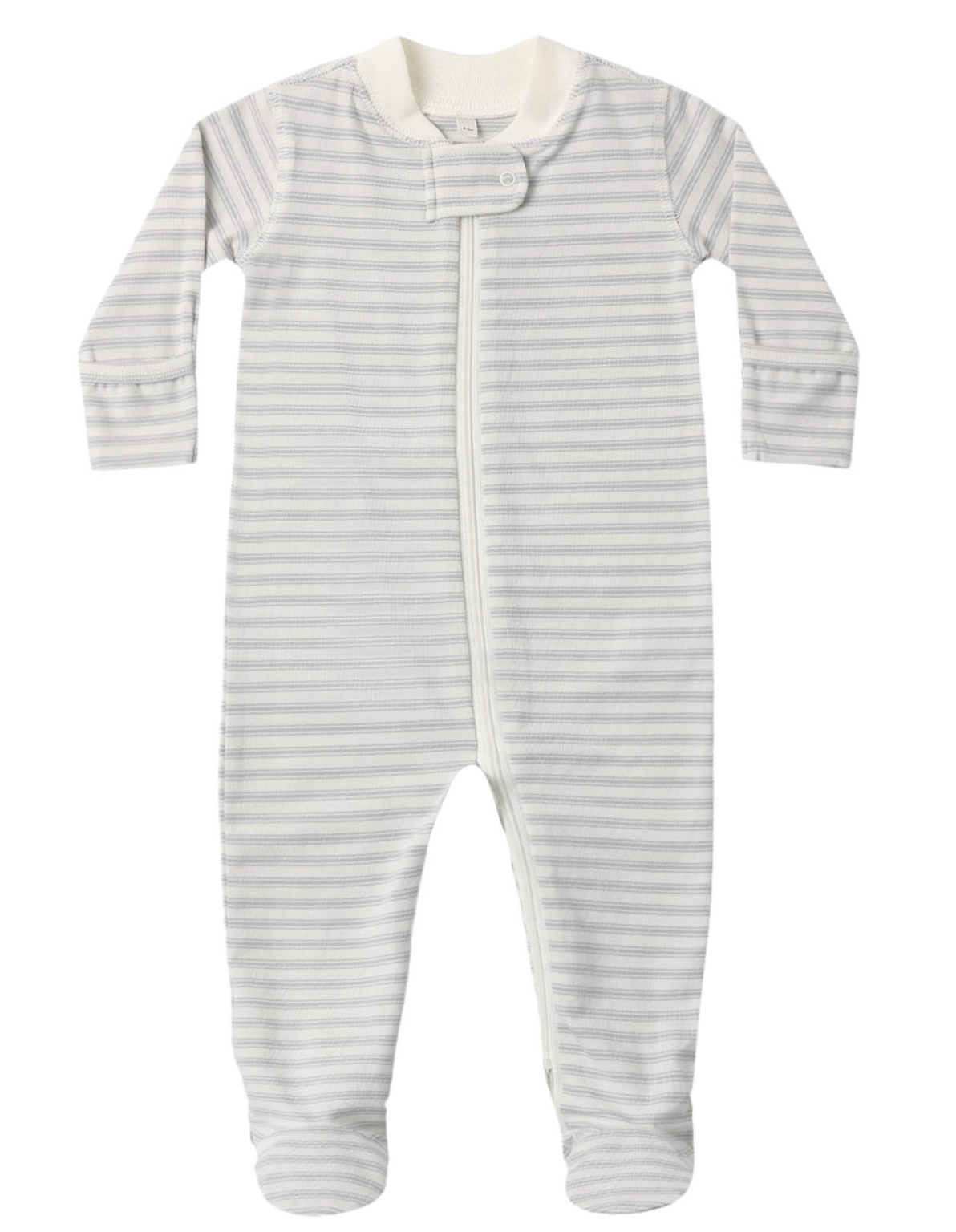 ZIP LONG SLEEVE SLEEPER FOOTIE CLOUD STRIPE