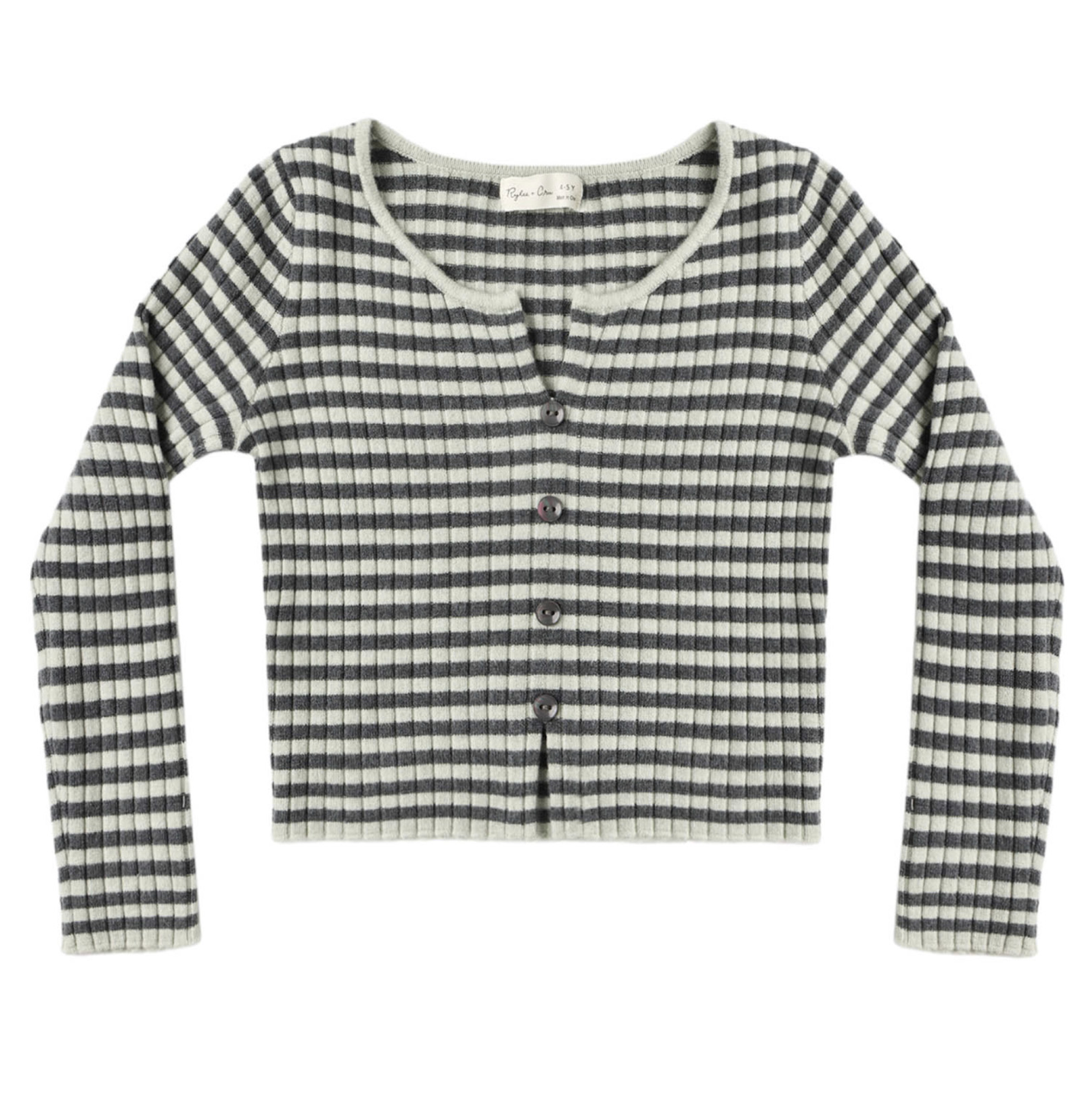 LONG SLEEVE KNIT TEE MIDNIGHT STRIPE