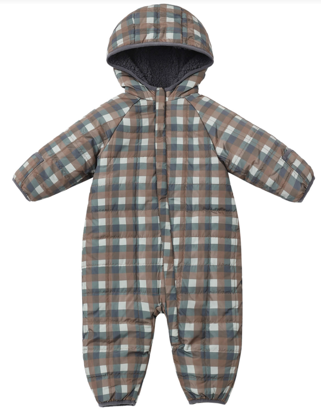 CEDAR PUFFER SUIT MIDNIGHT CHECK