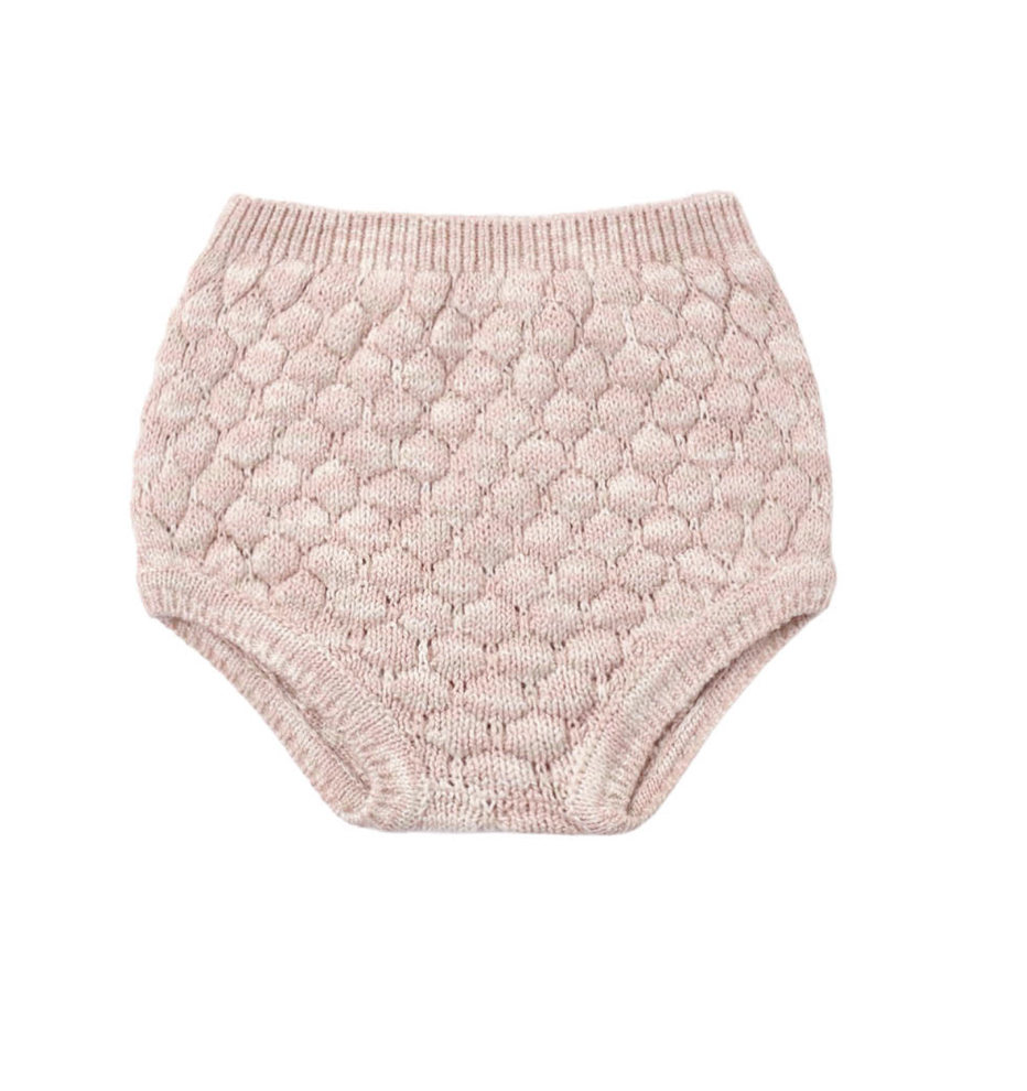 KNIT BLOOMER DUSTY ROSE SPECKLE