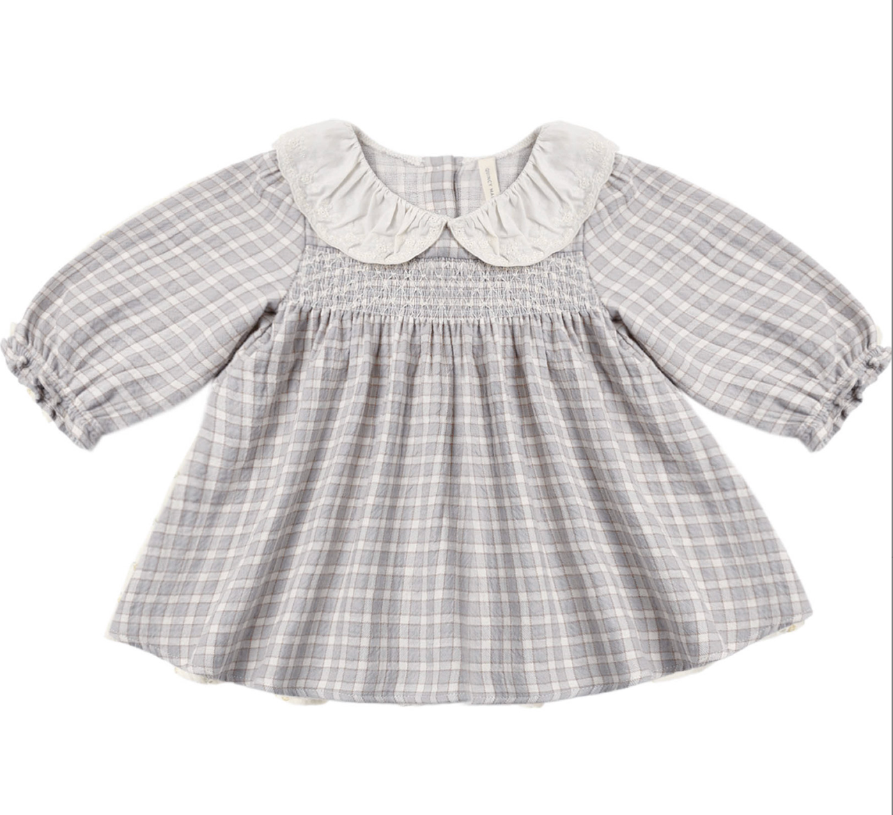 CALLIE DRESS BLUE GINGHAM