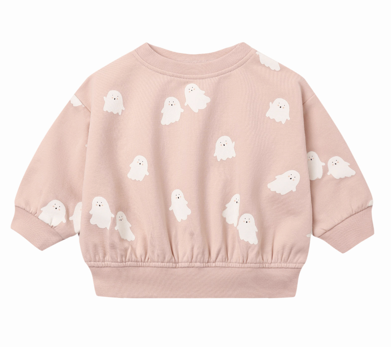 RELAXED FLEECE SWEATSHIRT SWEET GHOST