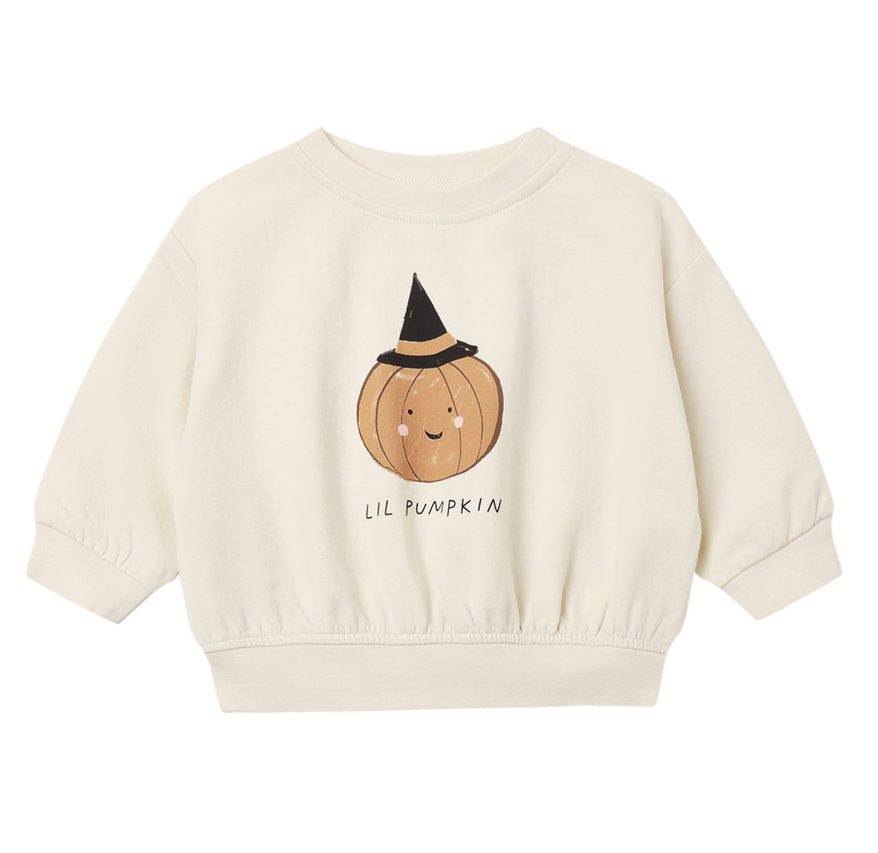 RELAXED FLEECE SWEATSHIRT LIL PUMPKIN
