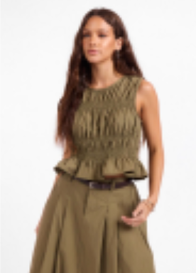 CENTRAL PARK RUCHED TANK