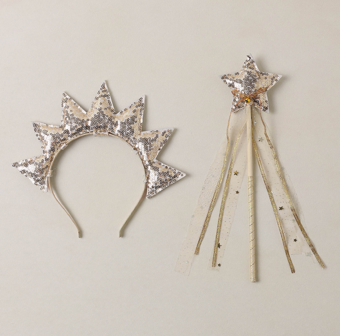 SUN CROWN + WAND GOLD