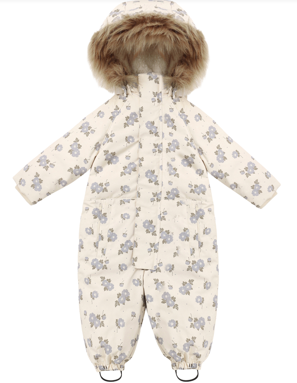 SKI SNOWSUIT BLUE FLORAL