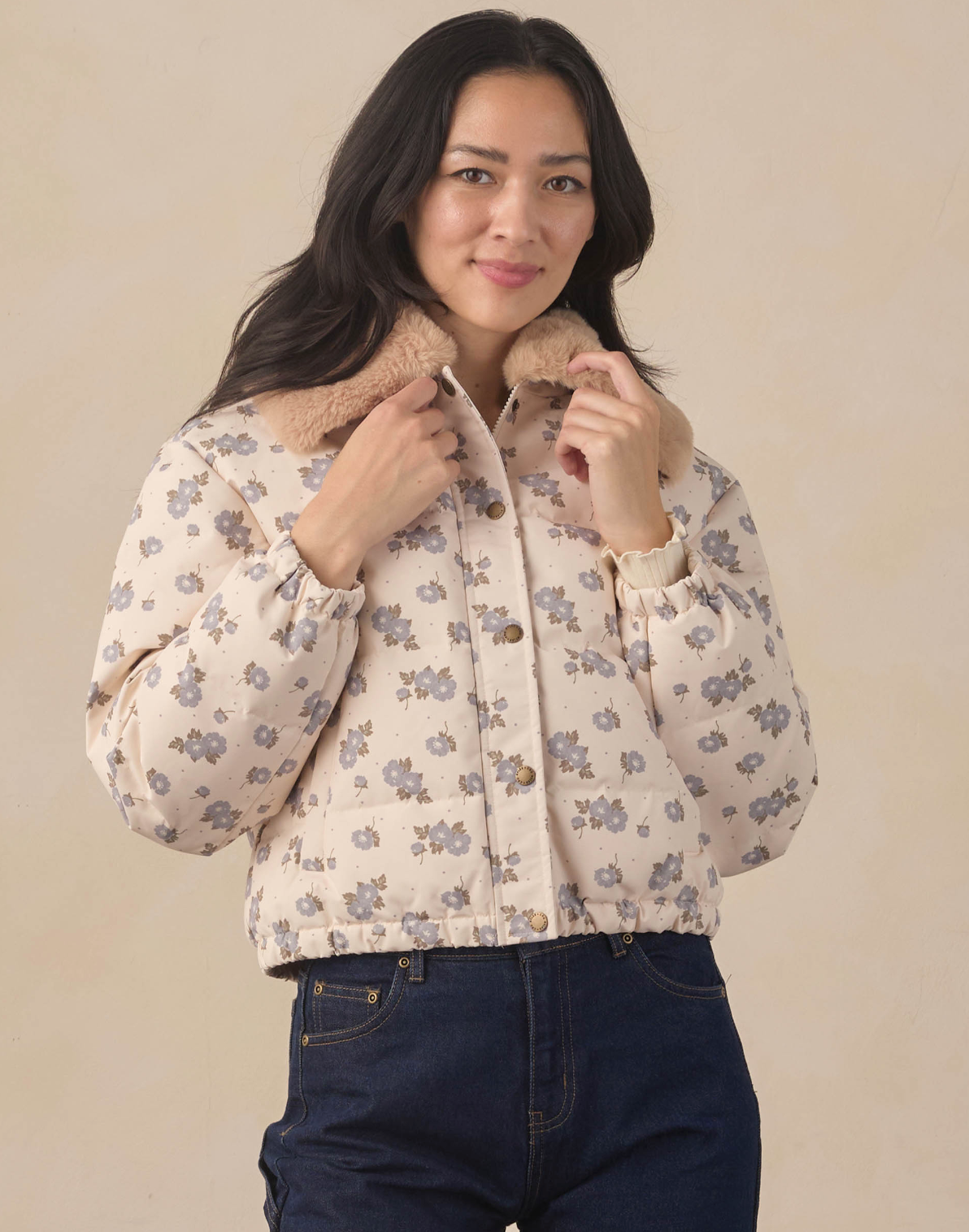 WOMEN'S IDYLLWILD JACKET BLUE FLORAL