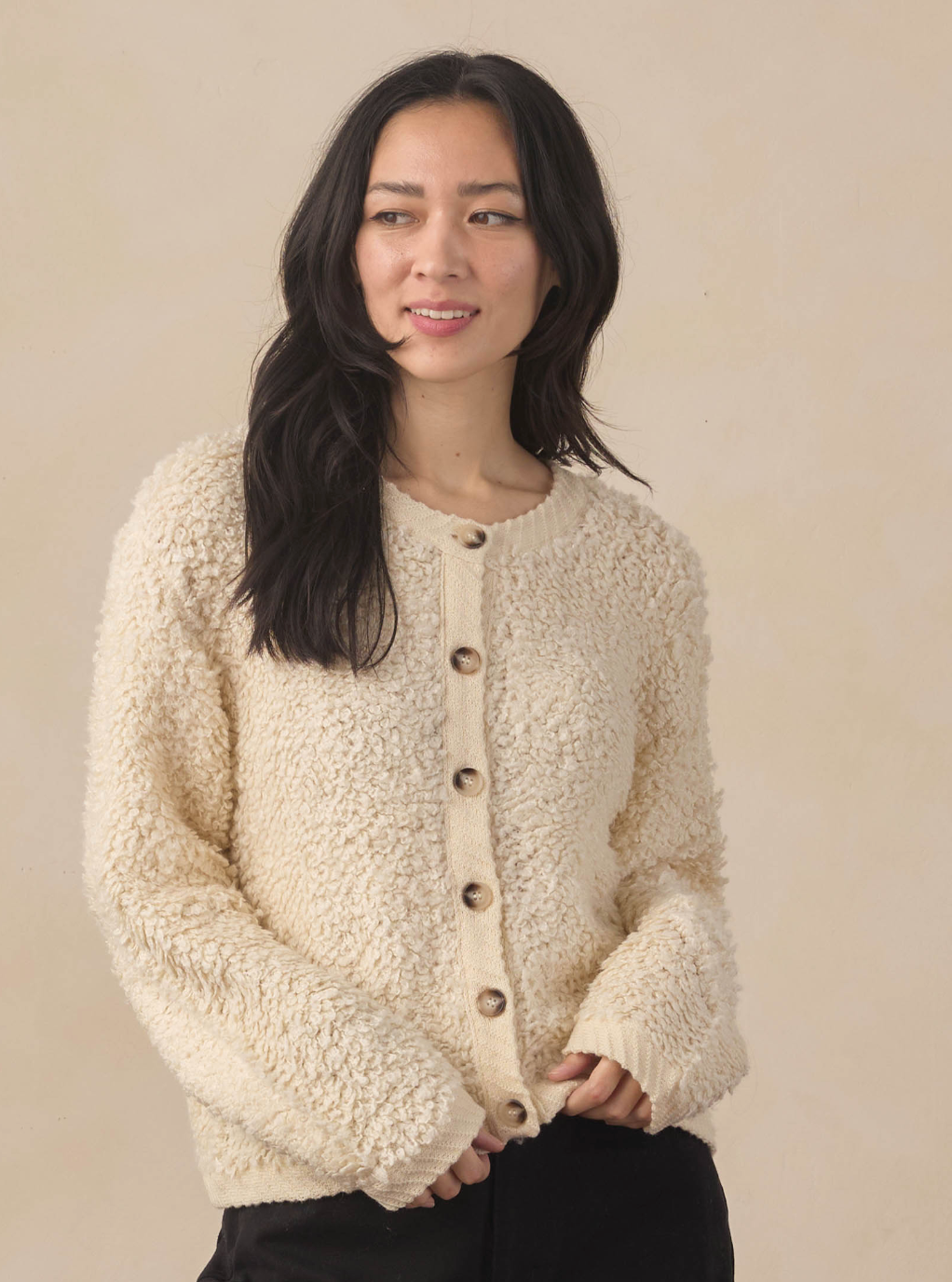 WOMEN'S CHLOE CARDIGAN NATURAL