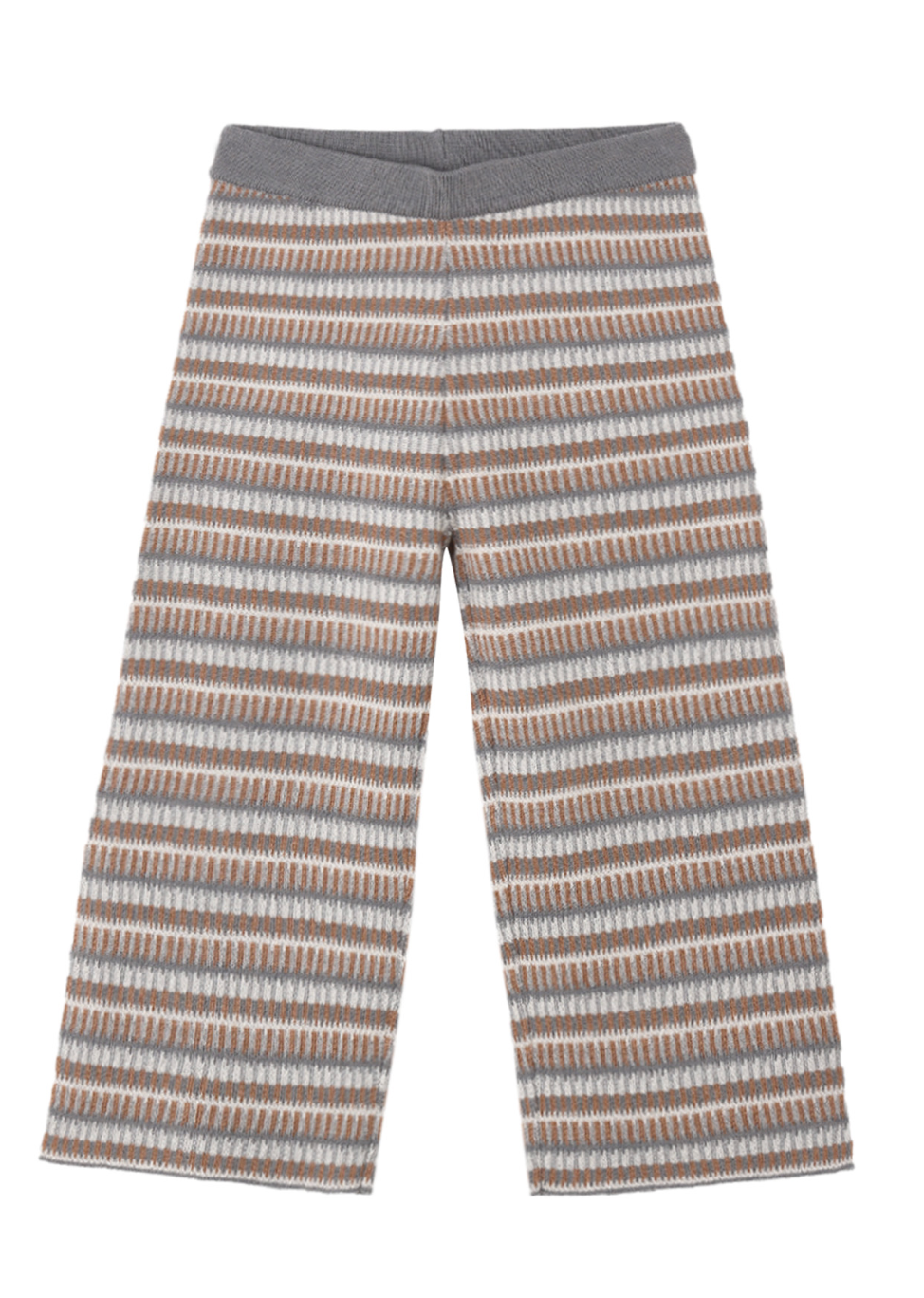 KNIT WIDE LEG PANT MULTI-STRIPE