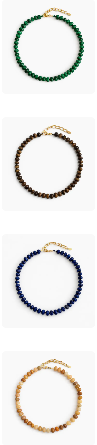 REFINED STONE BEAD NECKLACE