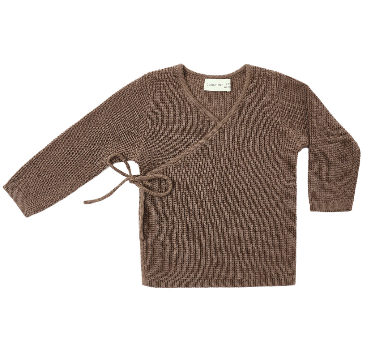 KNIT WRAP TOP COCOA