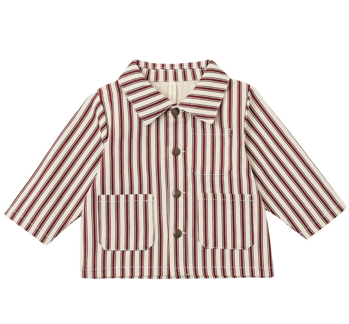 UTILITY JACKET BLACK CHERRY PINSTRIPE