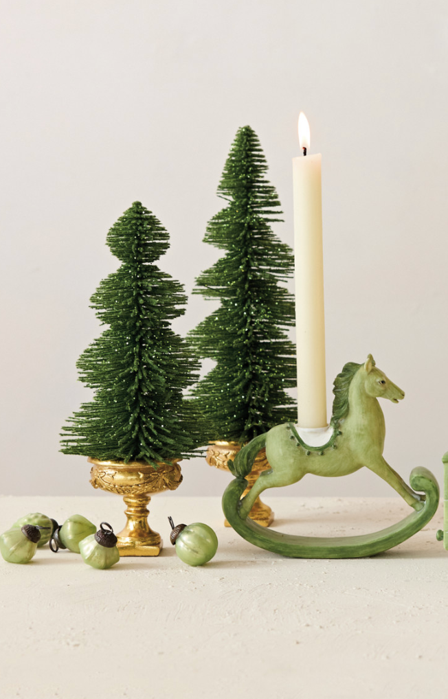 Resin Rocking Horse Shaped Taper Holder