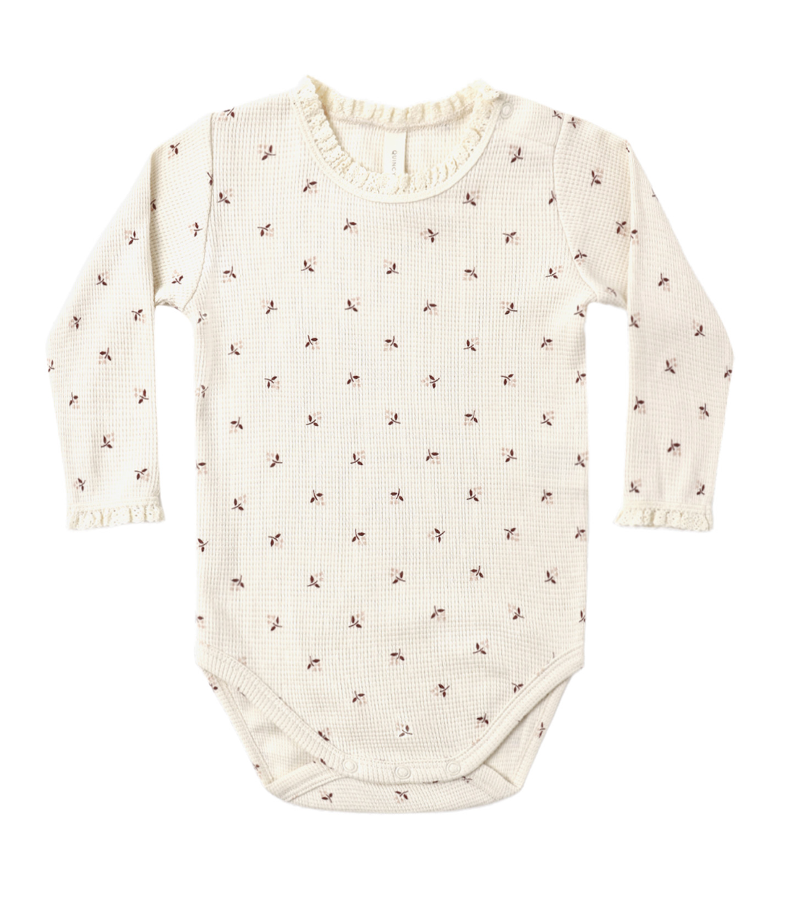 WAFFLE LONG SLEEVE BODYSUIT FALL DITSY