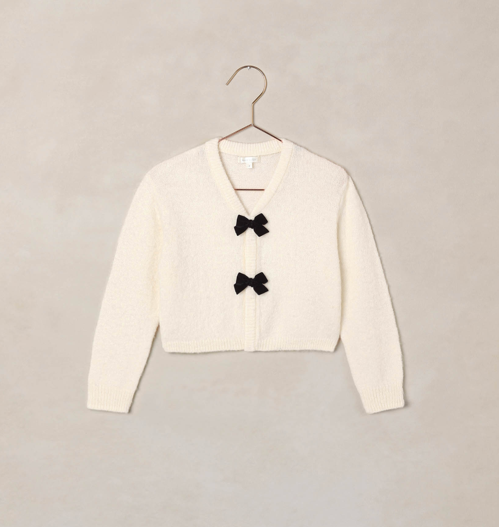 BOW CARDIGAN IVORY